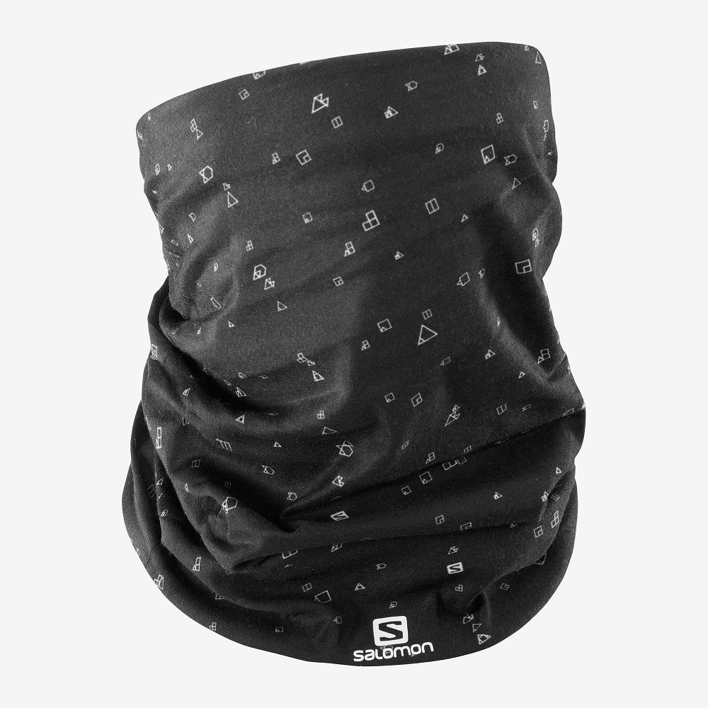 Bonnets Salomon Homme Noir - Salomon NECK&HEAD LIGHT GAITER - France (4027-NMVKW)